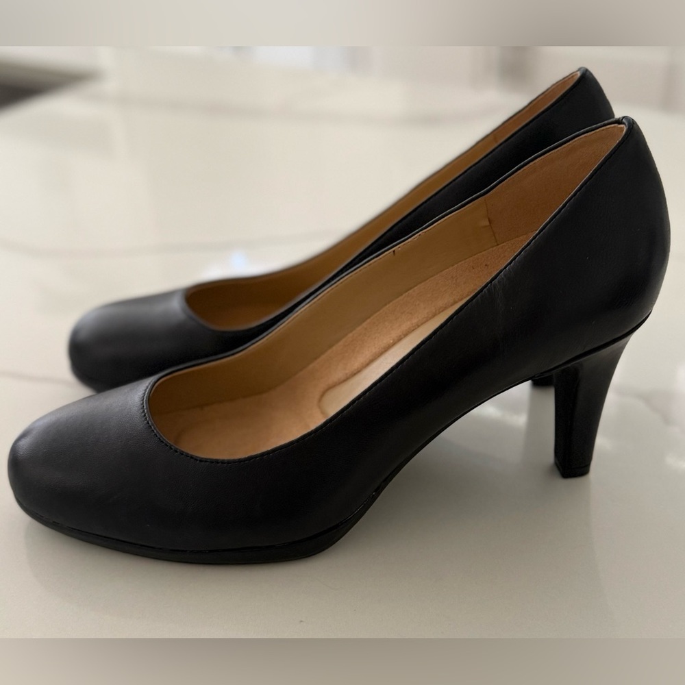 Naturalizer Womens Michelle Classic High Heel Pump Size 11W Black New Open Box - Picture 2 of 7